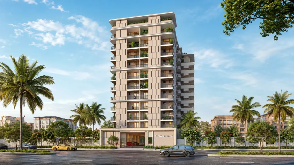 Ecoworld 5th tower exterior in Vaishali Nagar Extension, Jaipur — among the best 3 BHK flats in Jaipur