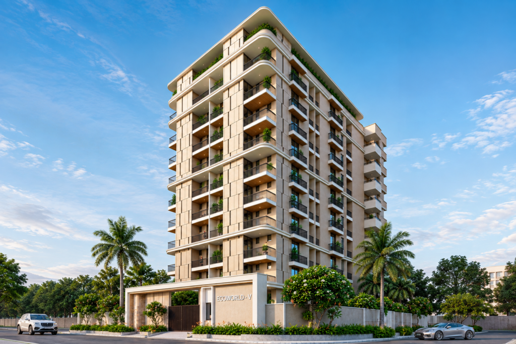 Ecoworld 5th floor plan building exterior view in Vaishali Nagar Extension, Jaipur